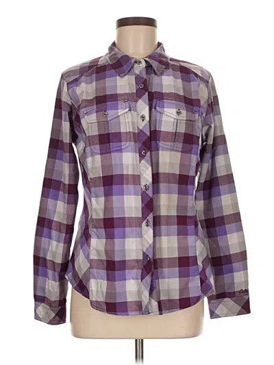 Pre-owned Cabela's Long Sleeve Button Down Shirt In Purple