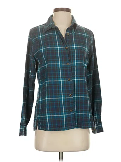 Pre-owned Cabela's Long Sleeve Button Down Shirt In Teal