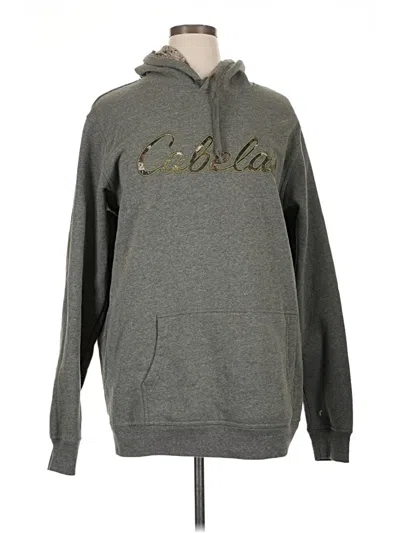 Pre-owned Cabela's Pullover Hoodie In Gray
