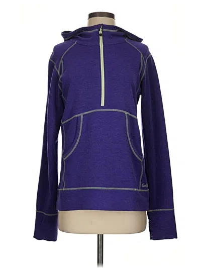 Pre-owned Cabela's Pullover Hoodie In Purple