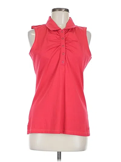 Pre-owned Cabela's Sleeveless Blouse In Red