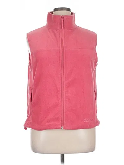 Pre-owned Cabela's Sweater Vest In Pink