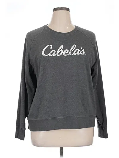 Pre-owned Cabela's Sweatshirt In Gray