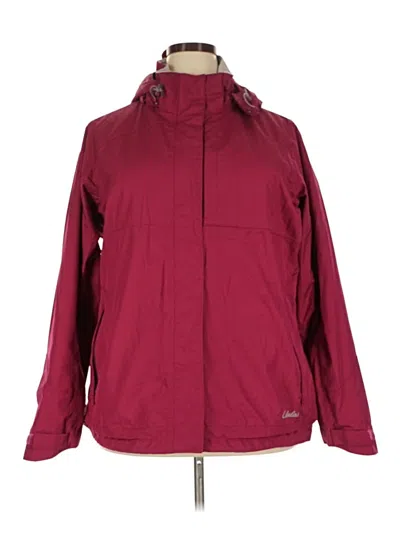 Pre-owned Cabela's Windbreaker Jacket In Burgundy