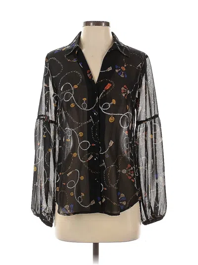 Pre-owned Cabi 3/4 Sleeve Blouse In Black