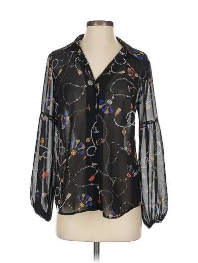 Pre-owned Cabi 3/4 Sleeve Blouse In Black