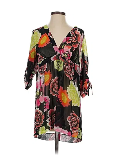 Pre-owned Cabi 3/4 Sleeve Blouse In Black