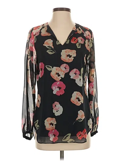 Pre-owned Cabi 3/4 Sleeve Blouse In Black