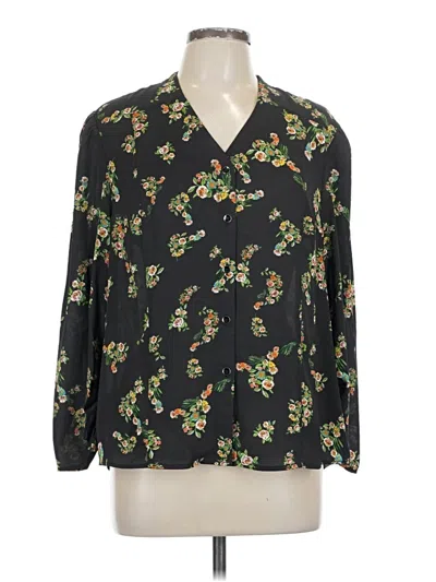 Pre-owned Cabi 3/4 Sleeve Blouse In Black