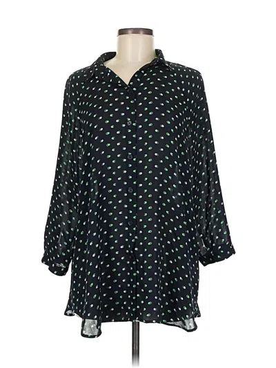 Pre-owned Cabi 3/4 Sleeve Blouse In Black