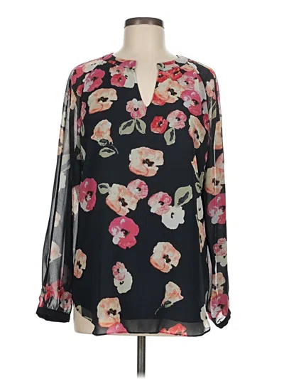 Pre-owned Cabi 3/4 Sleeve Blouse In Black