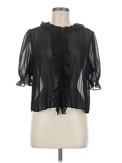 Pre-owned Cabi 3/4 Sleeve Blouse In Black
