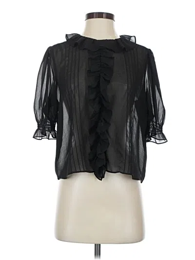 Pre-owned Cabi 3/4 Sleeve Blouse In Black
