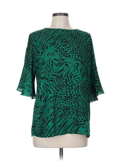 Pre-owned Cabi 3/4 Sleeve Blouse In Blue