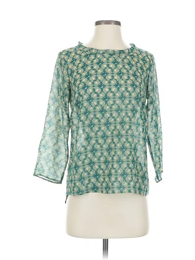 Pre-owned Cabi 3/4 Sleeve Blouse In Blue