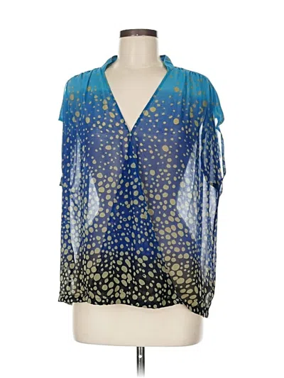 Pre-owned Cabi 3/4 Sleeve Blouse In Blue