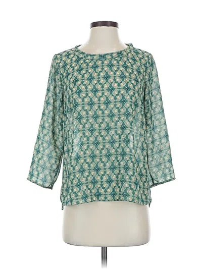 Pre-owned Cabi 3/4 Sleeve Blouse In Blue