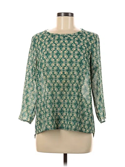 Pre-owned Cabi 3/4 Sleeve Blouse In Blue