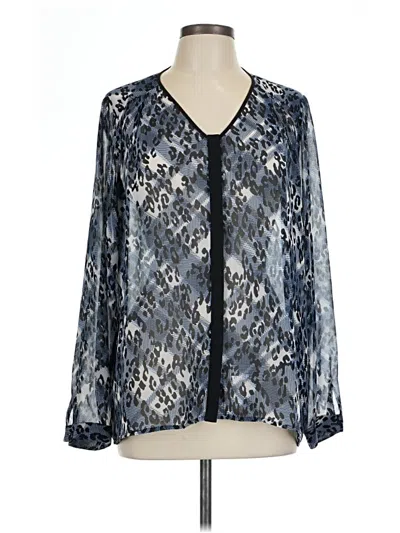 Pre-owned Cabi 3/4 Sleeve Blouse In Blue