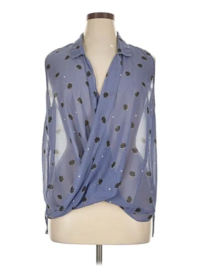 Pre-owned Cabi 3/4 Sleeve Blouse In Blue