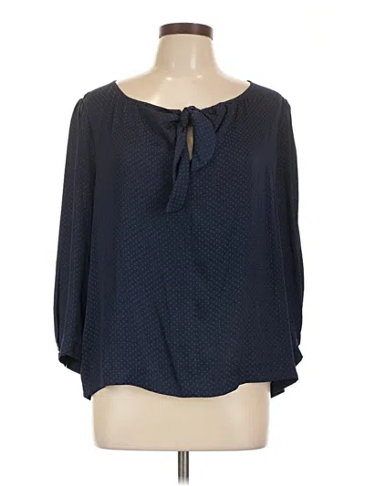 Pre-owned Cabi 3/4 Sleeve Blouse In Blue