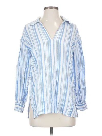 Pre-owned Cabi 3/4 Sleeve Blouse In Blue