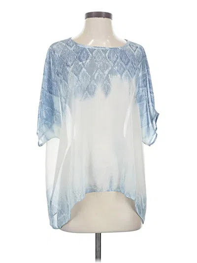 Pre-owned Cabi 3/4 Sleeve Blouse In Blue