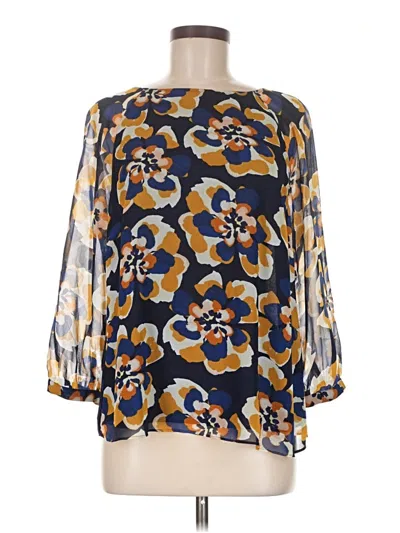 Pre-owned Cabi 3/4 Sleeve Blouse In Blue