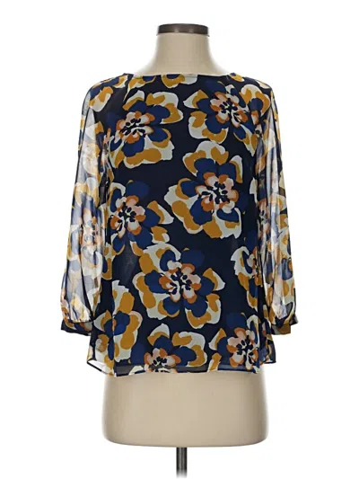 Pre-owned Cabi 3/4 Sleeve Blouse In Blue