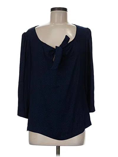 Pre-owned Cabi 3/4 Sleeve Blouse In Blue