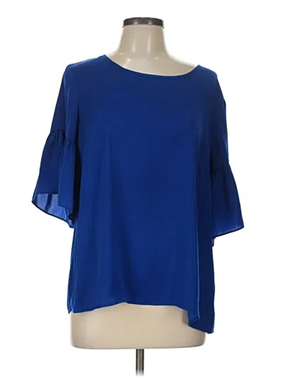 Pre-owned Cabi 3/4 Sleeve Blouse In Blue