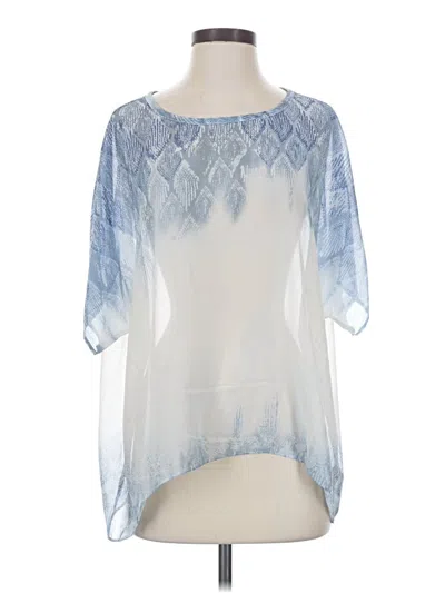 Pre-owned Cabi 3/4 Sleeve Blouse In Blue