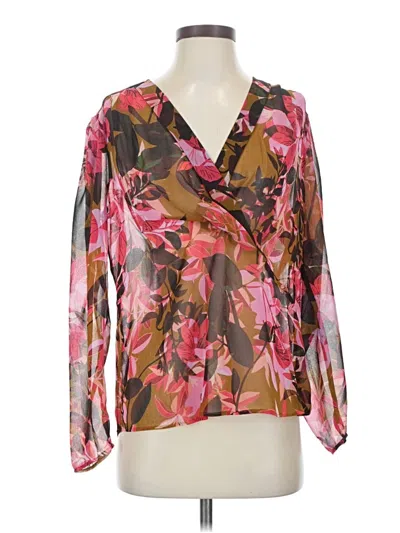 Pre-owned Cabi 3/4 Sleeve Blouse In Brown