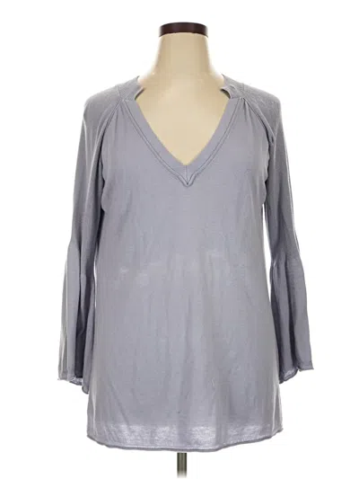 Pre-owned Cabi 3/4 Sleeve Blouse In Gray