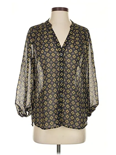 Pre-owned Cabi 3/4 Sleeve Blouse In Gray