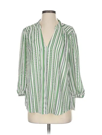 Pre-owned Cabi 3/4 Sleeve Blouse In Green