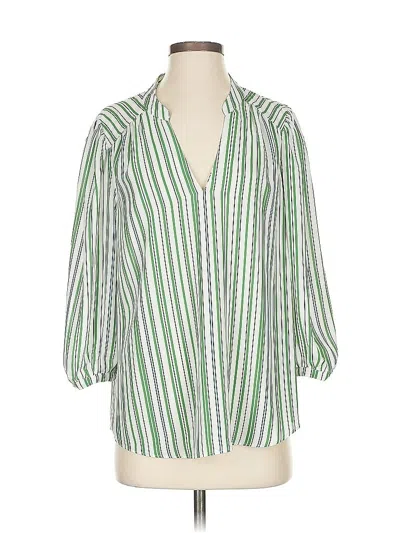 Pre-owned Cabi 3/4 Sleeve Blouse In Green