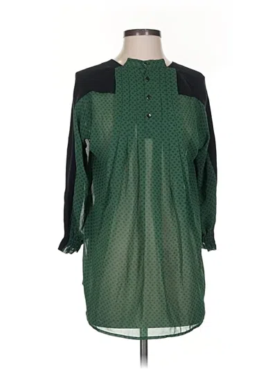 Pre-owned Cabi 3/4 Sleeve Blouse In Green