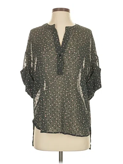 Pre-owned Cabi 3/4 Sleeve Blouse In Green