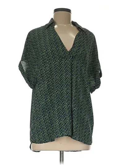 Pre-owned Cabi 3/4 Sleeve Blouse In Green