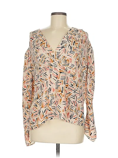 Pre-owned Cabi 3/4 Sleeve Blouse In Orange