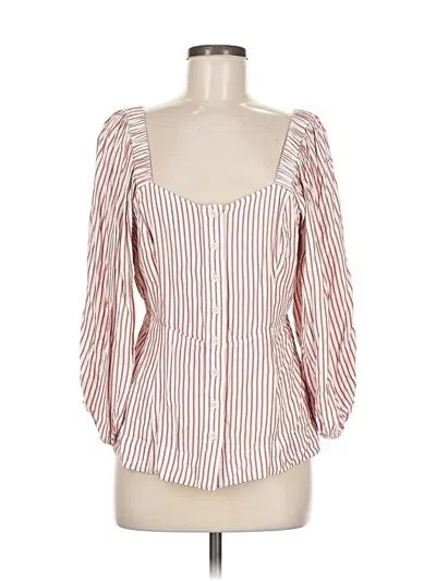Pre-owned Cabi 3/4 Sleeve Blouse In Red