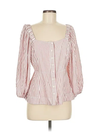 Pre-owned Cabi 3/4 Sleeve Blouse In Red