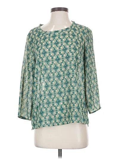 Pre-owned Cabi 3/4 Sleeve Blouse In Teal