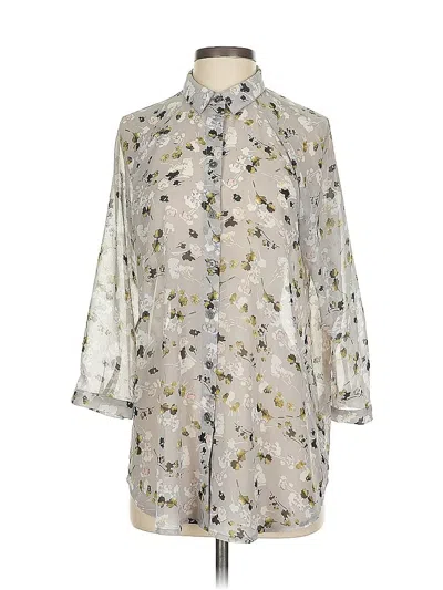 Pre-owned Cabi 3/4 Sleeve Blouse In White