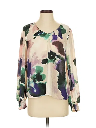 Pre-owned Cabi 3/4 Sleeve Blouse In White