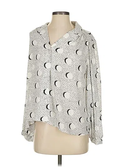 Pre-owned Cabi 3/4 Sleeve Blouse In White