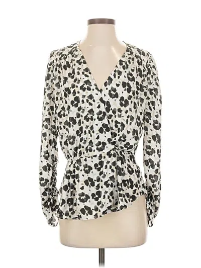 Pre-owned Cabi 3/4 Sleeve Blouse In White