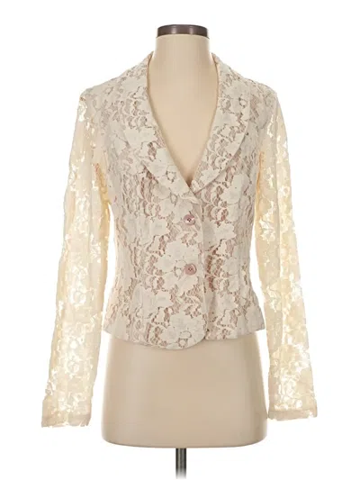 Pre-owned Cabi 3/4 Sleeve Blouse In White