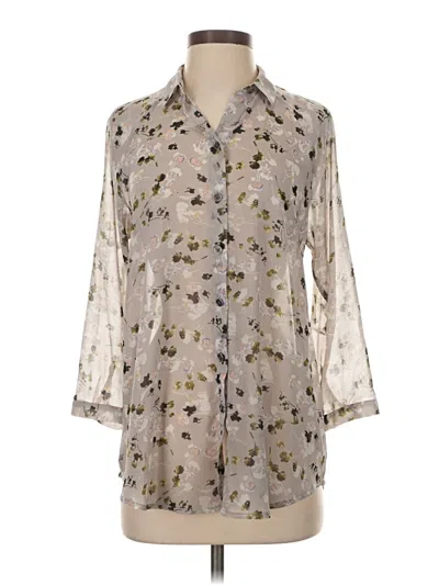 Pre-owned Cabi 3/4 Sleeve Blouse In White